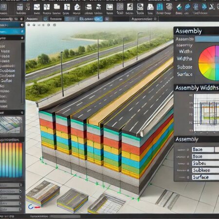 آموزش ساخت اسمبلی با عرض متفاوت در هر لایه در Civil 3D